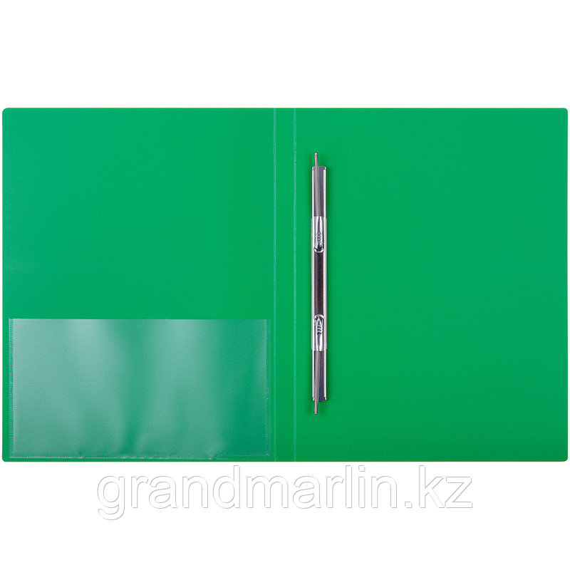 Папка-скоросшиватель с пружинным механизмом Berlingo Standard А4, зеленый - фото 4 - id-p107464381