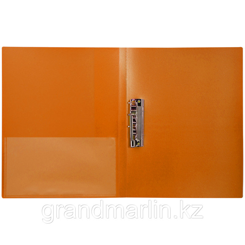 Папка с зажимом Berlingo "Color Zone" А4, пластиковая, 1,7см, 600 мкр, оранжевый - фото 2 - id-p107464205