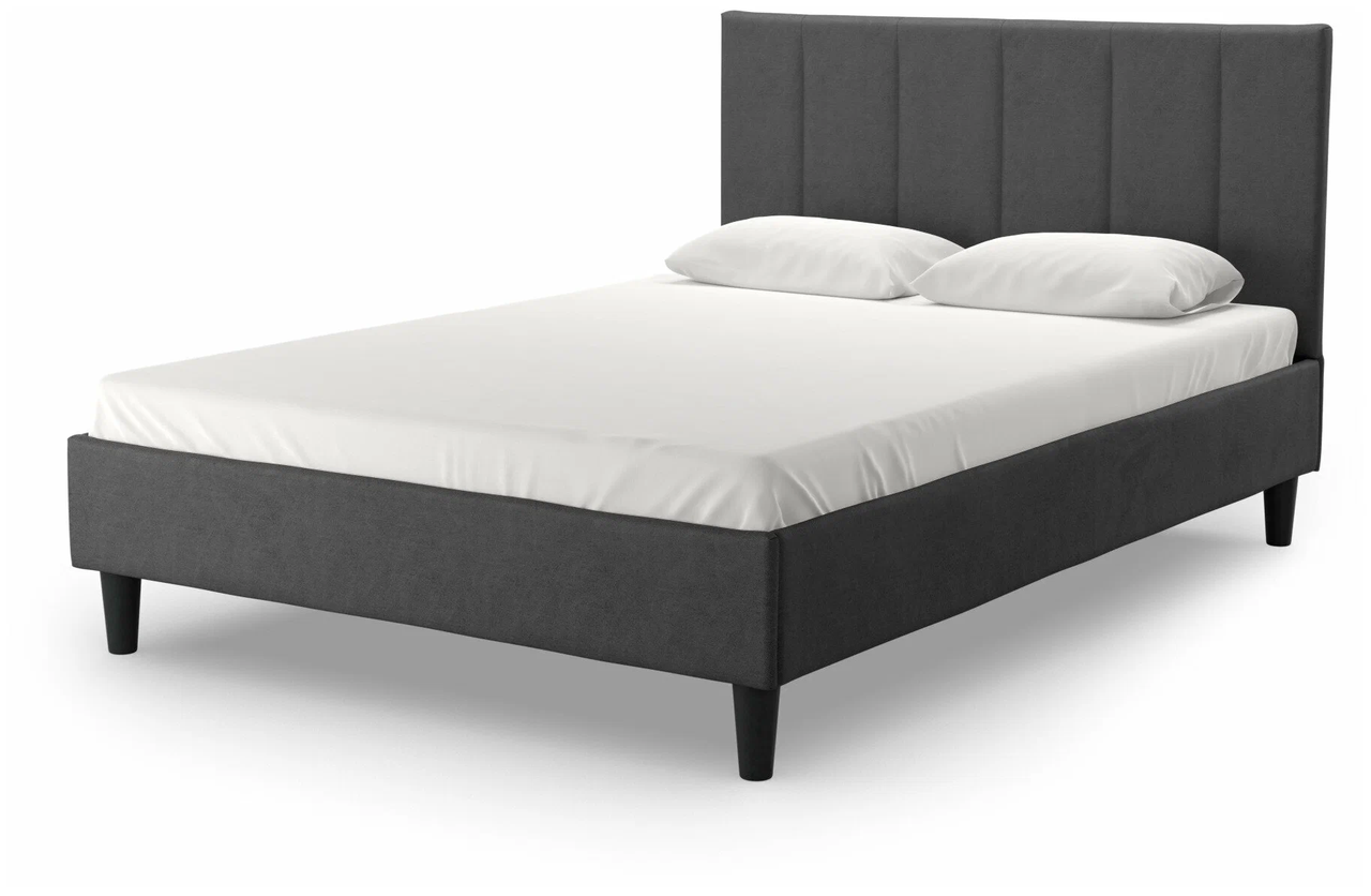Кровать Salotti Джейн темно-серый 140х200 см