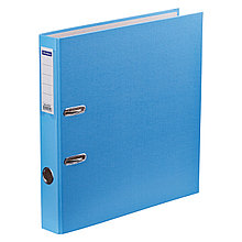 Папка-регистратор OfficeSpace, 5 см, бумвинил, PVC/Paper,  с карманом, голубой