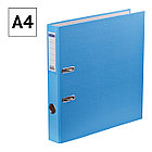 Папка-регистратор OfficeSpace, 5 см, бумвинил, PVC/Paper,  с карманом, голубой, фото 2