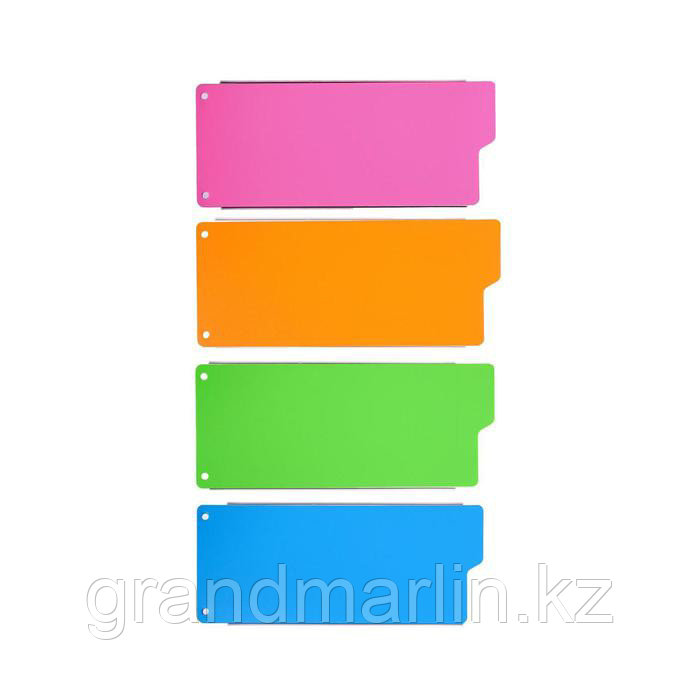 Разделитель листов 240 х 100 мм, 12 листов, без индексации, "Office-2020", цветной, пластиковый - фото 1 - id-p107464085