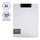 Папка-планшет с зажимом Berlingo "Steel&Style" А4, пластик (полифом), белая, фото 2