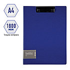 Папка-планшет с зажимом Berlingo "Steel&Style" А4, пластик (полифом), синяя, фото 2
