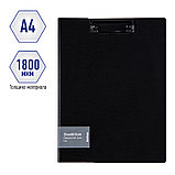 Папка-планшет с зажимом Berlingo "Steel&Style" А4, пластик (полифом), черная, фото 2