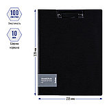 Папка-планшет с зажимом Berlingo "Steel&Style" А4, пластик (полифом), черная, фото 3