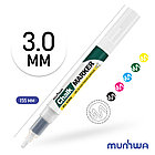 Маркер меловой MunHwa "Chalk Marker" белый, 3мм, спиртовая основа, пакет, фото 3