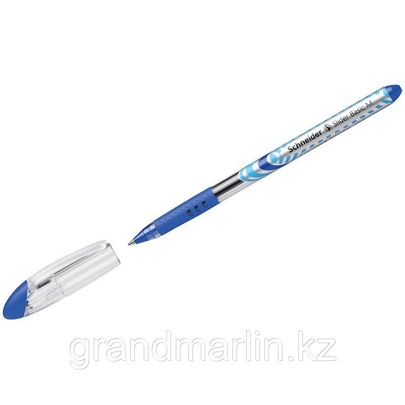 Ручка шариковая Schneider "Slider Basic" синяя, 1,0мм, грип
