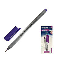 Ручка шариковая масляная Pensan "Triball", чернила фиолетовые, узел 1 мм, линия письма 0,5 мм, трех