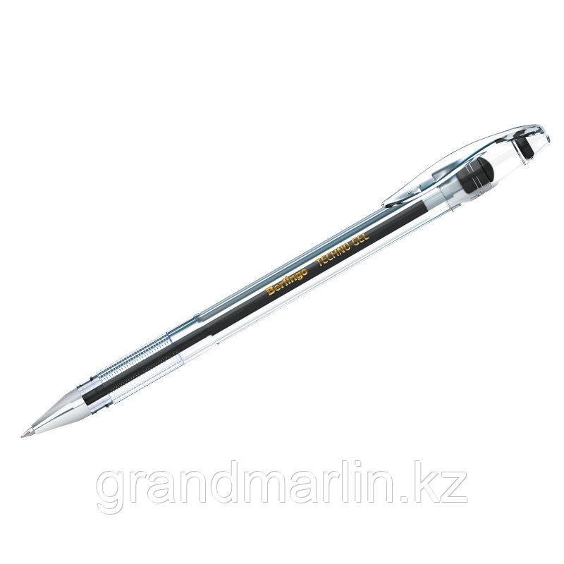 Ручка гелевая Berlingo "Techno-Gel" черная, 0,5мм - фото 1 - id-p105276998