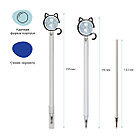 Ручка шариковая MESHU "Cat", синяя, 0,7мм, корпус ассорти, с топпером, фото 4