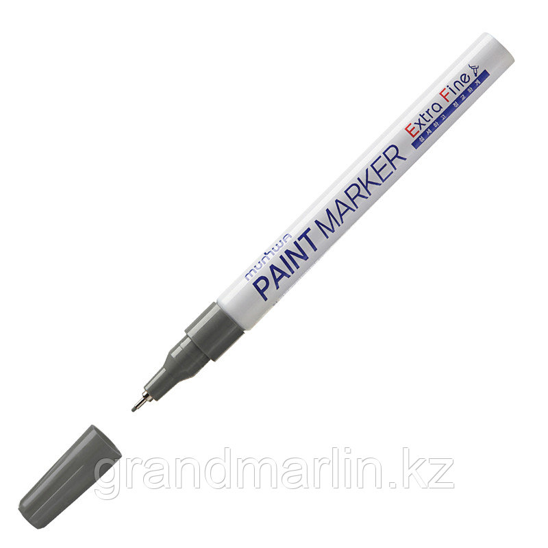 Маркер-краска MunHwa "Extra Fine Paint Marker" серебро, 1мм, нитро-основа - фото 1 - id-p107464952