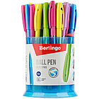 Ручка шариковая Berlingo "Blitz Pro" синяя, 0,7мм, грип, корпус ассорти, фото 3