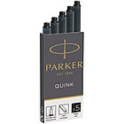 Картриджи чернильные Parker "Cartridge Quink" черные, 5шт., картонная коробка, фото 2