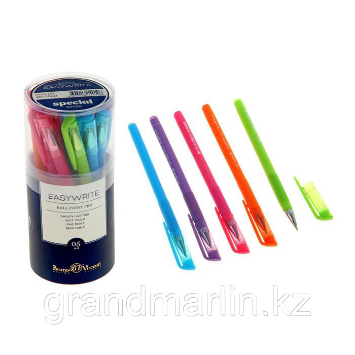 Ручка шариковая EasyWrite Special, узел 0.5 мм, синие чернила, матовый корпус Silk Touch, МИКС - фото 1 - id-p107464668
