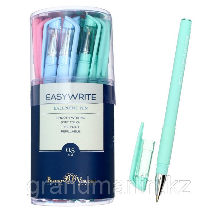 Ручка шариковая EasyWrite Zefir, 0,5 мм, синие чернила, матовый корпус Silk Touch, МИКС - фото 1 - id-p107464669