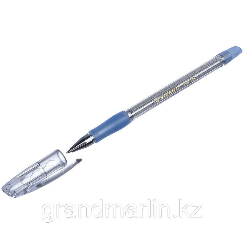 Ручка шариковая Stabilo "Keris 538" синяя, 0,5мм, грип - фото 1 - id-p107465347