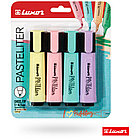 Набор текстовых маркеров Luxor Pasteliter, 4 цвета в уп, 1-5мм, скошенный наконечник, фото 7