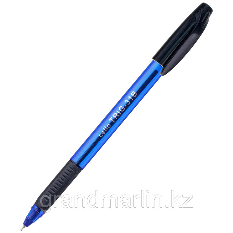 Ручка шариковая Cello "Tri-Grip blue barrel" синяя, 0,7мм, грип, штрих-код - фото 1 - id-p107465250