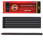 Грифели для цанговых карандашей Koh-I-Noor "Gioconda", HB, 5,6мм, 6шт, круглый, пластик.короб, фото 2