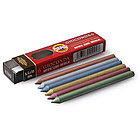 Грифели цветные для цанговых карандашей Koh-I-Noor "Gioconda", 5,6мм, металлик ассорти, 6шт., пласти, фото 2