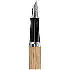 Ручка перьевая подарочная Berlingo "Nature" черная, 0,8мм, бук, фото 4