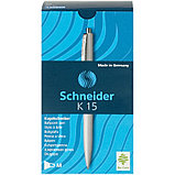Ручка шариковая автоматическая Schneider "K15" синяя, 1,0мм, корпус белый, ш/к, фото 3