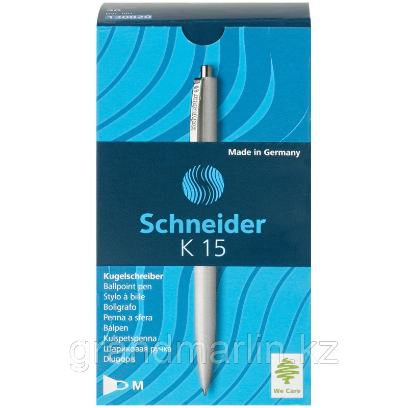 Ручка шариковая автоматическая Schneider "K15" синяя, 1,0мм, корпус белый, ш/к - фото 3 - id-p105277023
