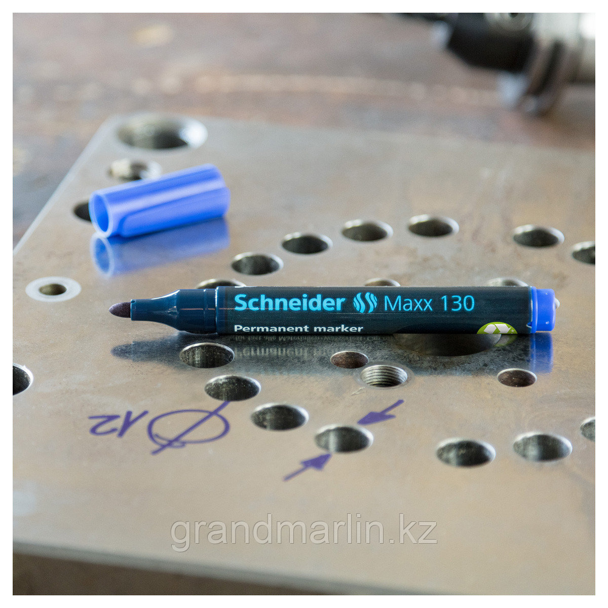 Маркер перманентный Schneider Maxx 130 синий, пулевидный, 3мм - фото 7 - id-p107464921