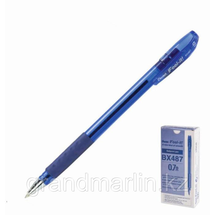 Ручка шариковая Pentel «Идеальная ручка школьника», трёхгранная зона захвата, узел-игла 0,7 мм, стер - фото 1 - id-p107464690