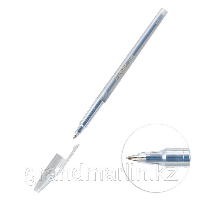 Ручка шариковая, Stabilo Liner F, 0.38 мм, прозрачный корпус, стержень синий, в упаковке - фото 1 - id-p107464709
