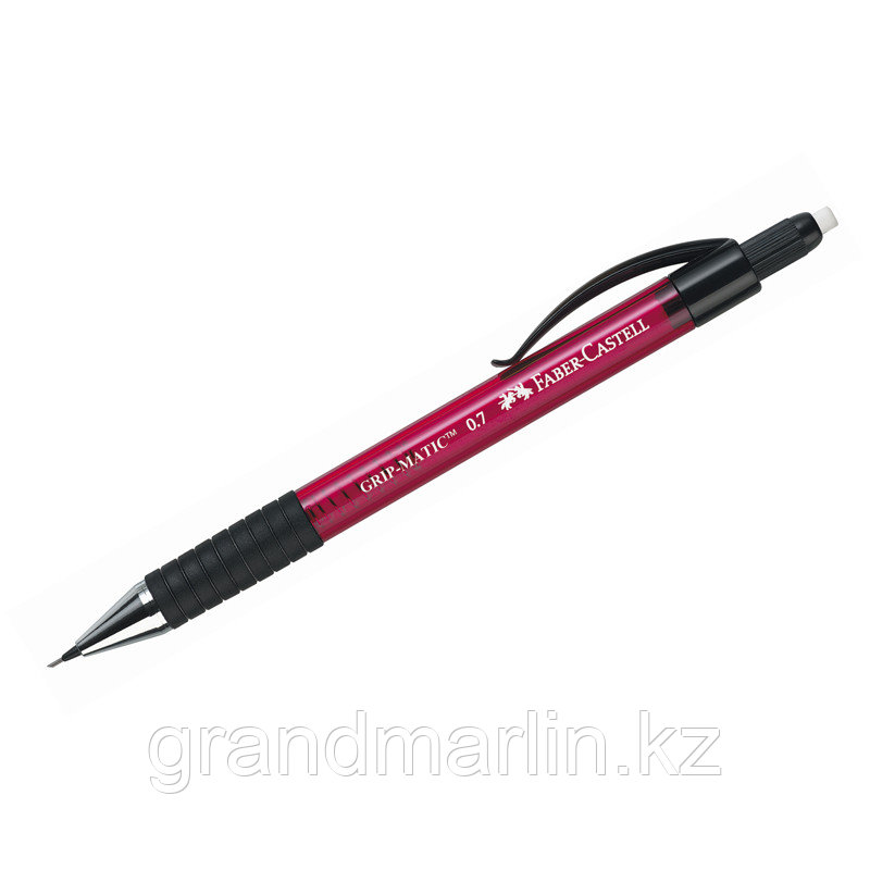 Карандаш механический Faber-Castell "Grip Matic 1377" 0,7мм,грип,с ласт.,автоподача грифеля, красный - фото 1 - id-p107464758