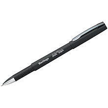 Ручка гелевая Berlingo "Silk touch", черная, 0,5мм, грип