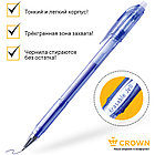 Ручка гелевая стираемая Crown "Erasable Jell" синяя, 0,5мм, фото 4