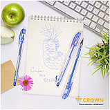 Ручка гелевая стираемая Crown "Erasable Jell" синяя, 0,5мм, фото 5