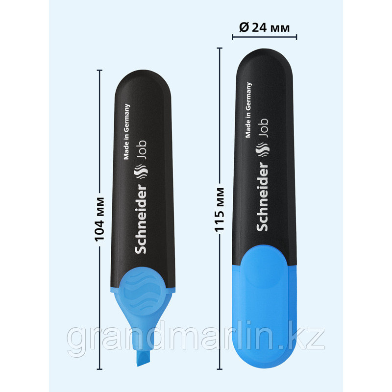 Набор текстовыделителей Schneider "Job" 6цв., 1-5мм, прозрачный чехол - фото 7 - id-p107465014