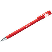 Ручка гелевая Berlingo "Velvet" 0,5мм, прорезиненный корпус, красная