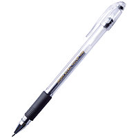 Ручка гелевая Crown "Hi-Jell Grip" 0,5мм, с резиновым упором для пальцев, черная
