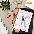 Ручка гелевая Crown "Hi-Jell Grip" 0,5мм, с резиновым упором для пальцев, черная, фото 5