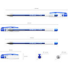 Ручка гелевая ErichKrause G-Point Stick Classic 0.38, цвет чернил синий (в коробке по 12 шт.), фото 3