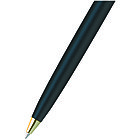 Ручка шариковая Berlingo Velvet Prestige синяя, 0,7мм, корпус черный/золото,кнопочн.,пласт. футляр, фото 3
