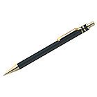 Ручка шариковая Berlingo Silver Premium синяя, 0,7мм,корпус черный/золото, кнопочн., пласт. футляр, фото 2