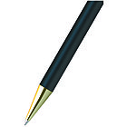 Ручка шариковая Berlingo Silver Premium синяя, 0,7мм,корпус черный/золото, кнопочн., пласт. футляр, фото 4