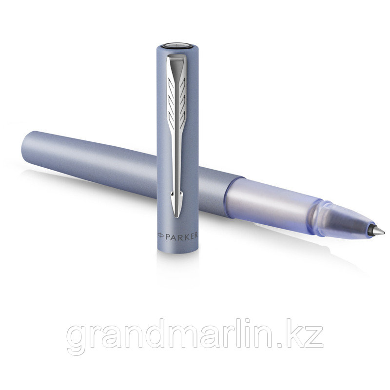 Ручка-роллер Parker "Vector XL Silver Blue" черная, 0,8мм, подарочная упаковка - фото 2 - id-p107465435