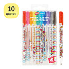 Набор гелевых ручек ArtSpace "Shiny Unicorn" 10шт., 10цв., 1,0мм, с блестками, ПВХ бокс, фото 2