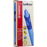 Ручка шариковая Stabilo LeftRight для левшей 0,8мм, с резиновым упором для пальцев, синяя, зеленый к, фото 3