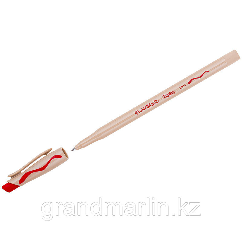 Ручка шариковая стираемая Paper Mate Replay Medium 1,0мм, красная - фото 1 - id-p107465420