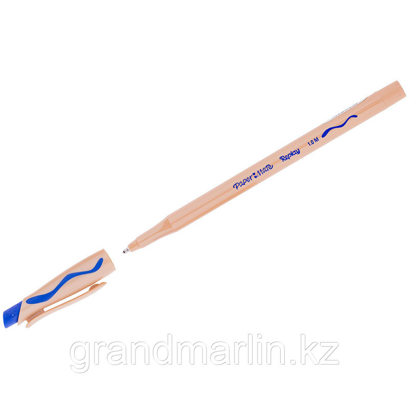 Ручка шариковая стираемая Paper Mate Replay Medium 1,0мм, синяя - фото 1 - id-p107465421