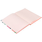 Скетчбук 80л. А5 7БЦ BG "Цветущая гортензия", матовая ламинация, розовый блок, фото 5