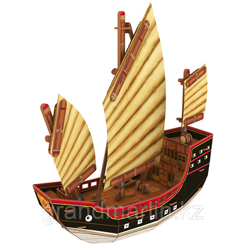 Модель для сборки из пенополистирола Rezark "Корабли. Китайский парусник", картонная коробка STH-006 - фото 2 - id-p107466443
